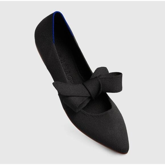 Rothy’s The Point Mary Jane Bow Tie Flat Comfortable...
